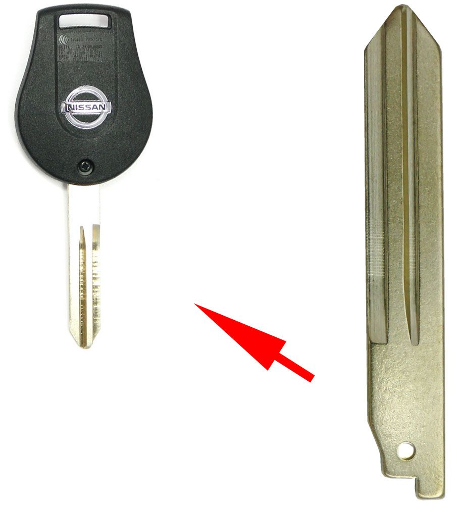 Replacement Key Blade for Nissan Remotes CWTWB1U751 , CWTWB1U816 - Aftermarket