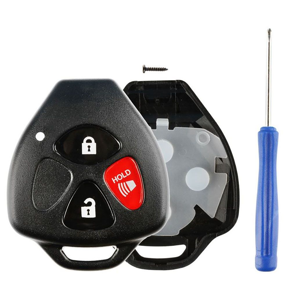 Auto Remote Shell Replacement Toyota Scion 3 button Remote Shell Kit - NO CUTTING by Car ...