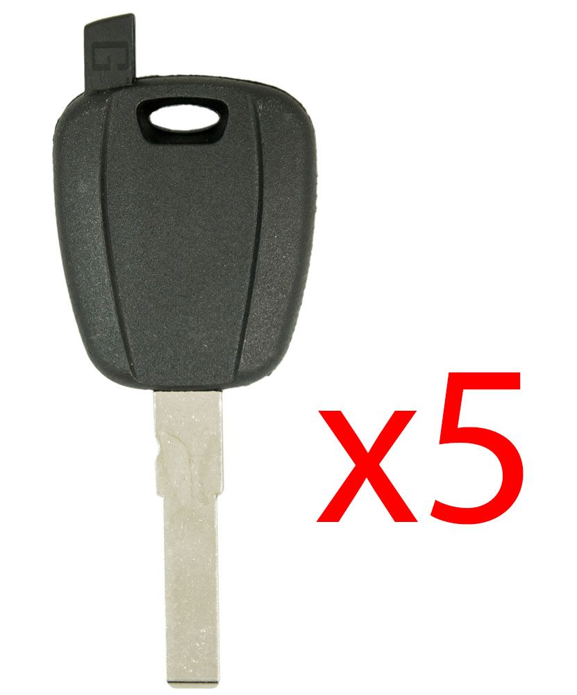 SIP22 Transponder Key Shell for Fiat - 5 PACK Aftermarket