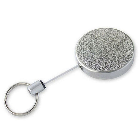 Standard - Size Heavy - Duty Key Reel 48 - Inch Cord Silver by Lucky Line - CarandTruckRemotes