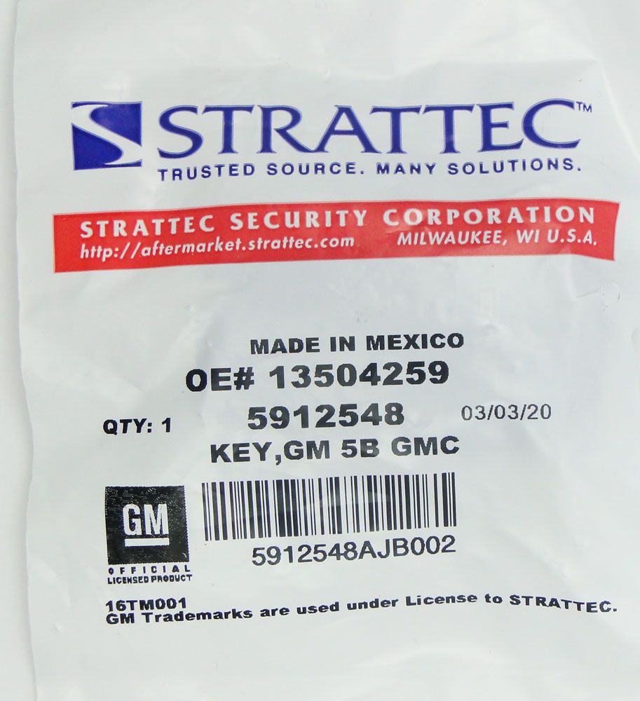 Strattec 5912548 GMC Keyless Entry Flip Remote w/ Engine Start & Trunk
