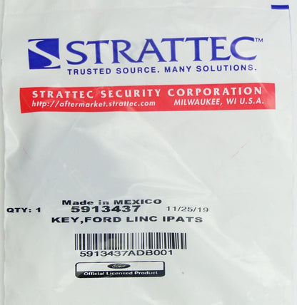 Strattec 5913437 Lincoln H92 H84 H85 Transponder key - CarandTruckRemotes
