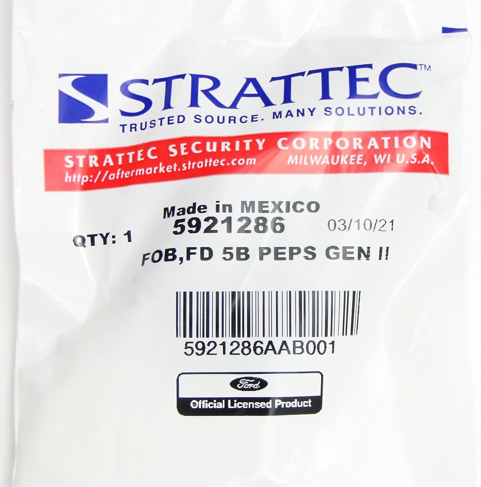 Strattec 5921286 Smart Remote for Ford PN: 164 - R8092 - CarandTruckRemotes