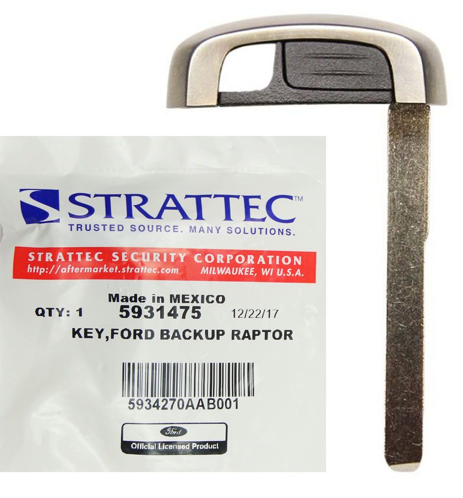 5931475 Strattec Ford smart remote emergency key blade 164R8175