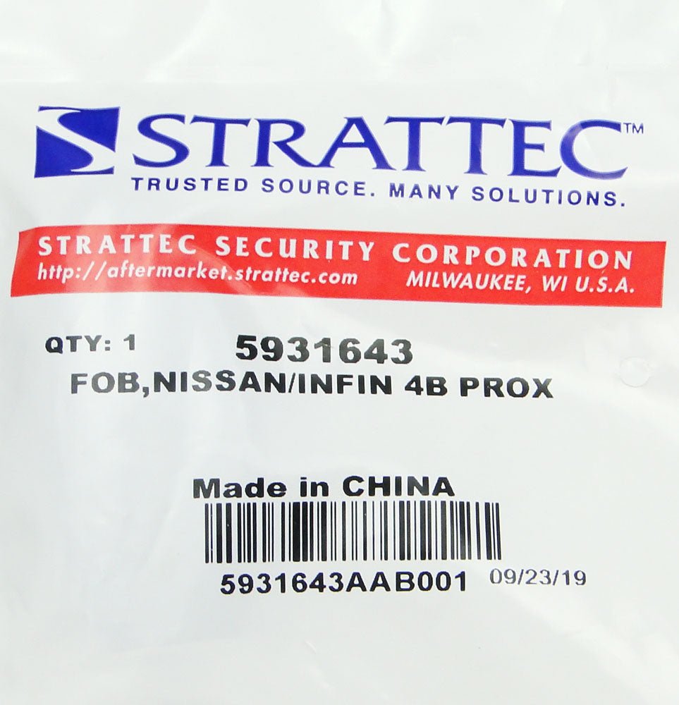 Strattec 5931643 Nissan / Infiniti Smart Remote - CarandTruckRemotes