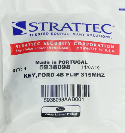 Strattec 5938098 Ford Transit Keyless Entry Flip Remote - CarandTruckRemotes