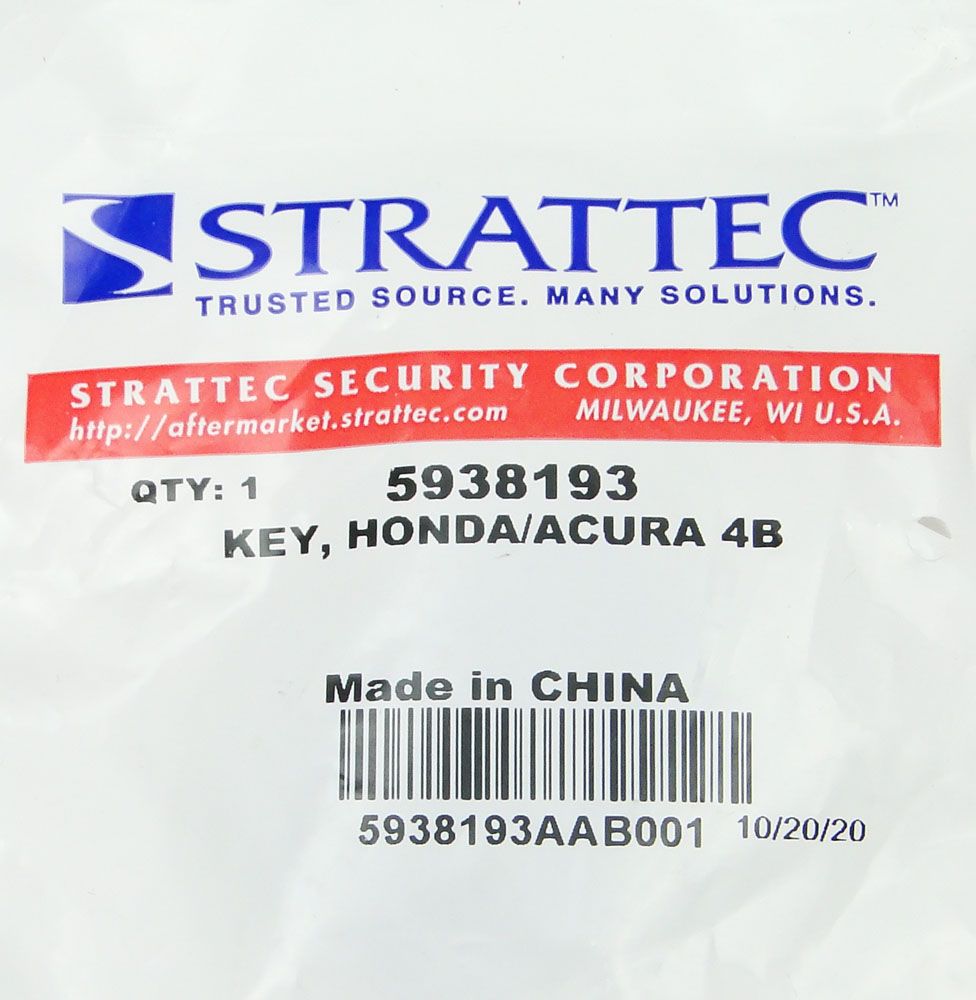 Strattec 5938193 Honda / Acura Keyless Entry Remote
