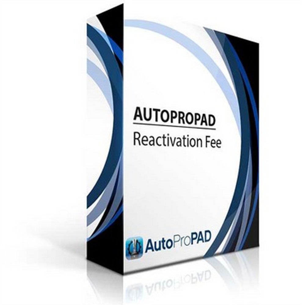 Subscription Reactivation Fee AutoProPAD & AutoProPAD Lite - CarandTruckRemotes