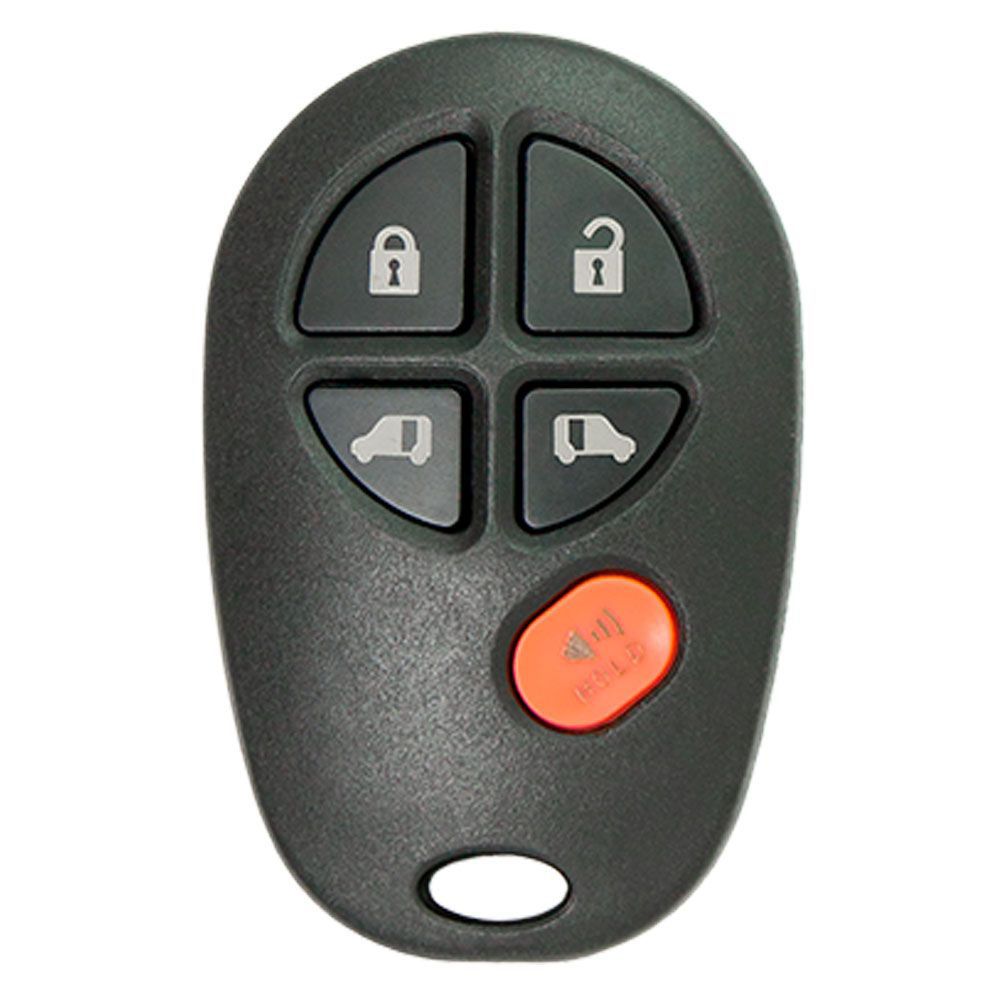 Toyota Sienna 5 Button Keyless Entry Remote - Aftermarket 89742-AE030 ...
