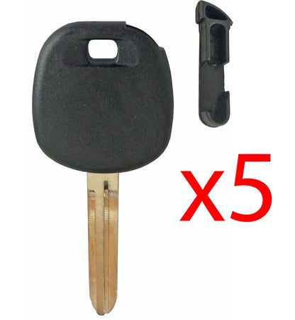 TR47 Transponder Key Shell for Toyota - 5 PACK Aftermarket