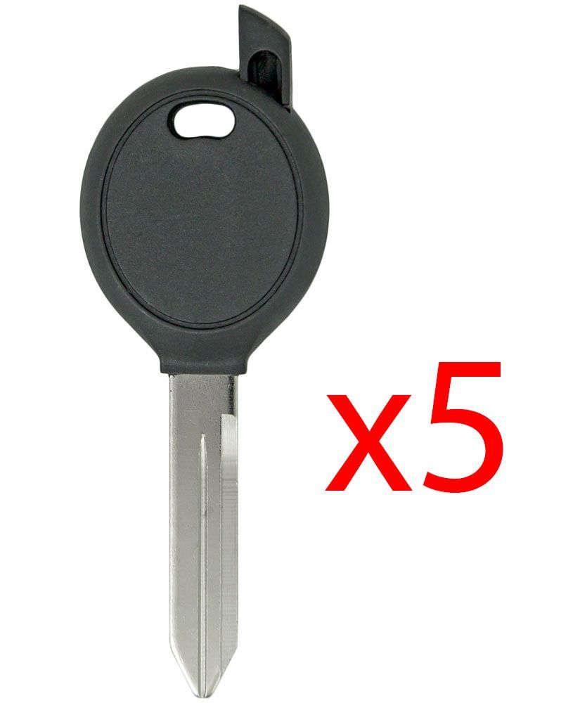 Y159 Transponder Key Shell for Chrysler, Dodge, Jeep - 5 PACK ...