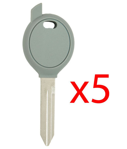 Y160 Transponder Key Shell for Chrysler, Dodge, Jeep - 5 PACK Aftermarket